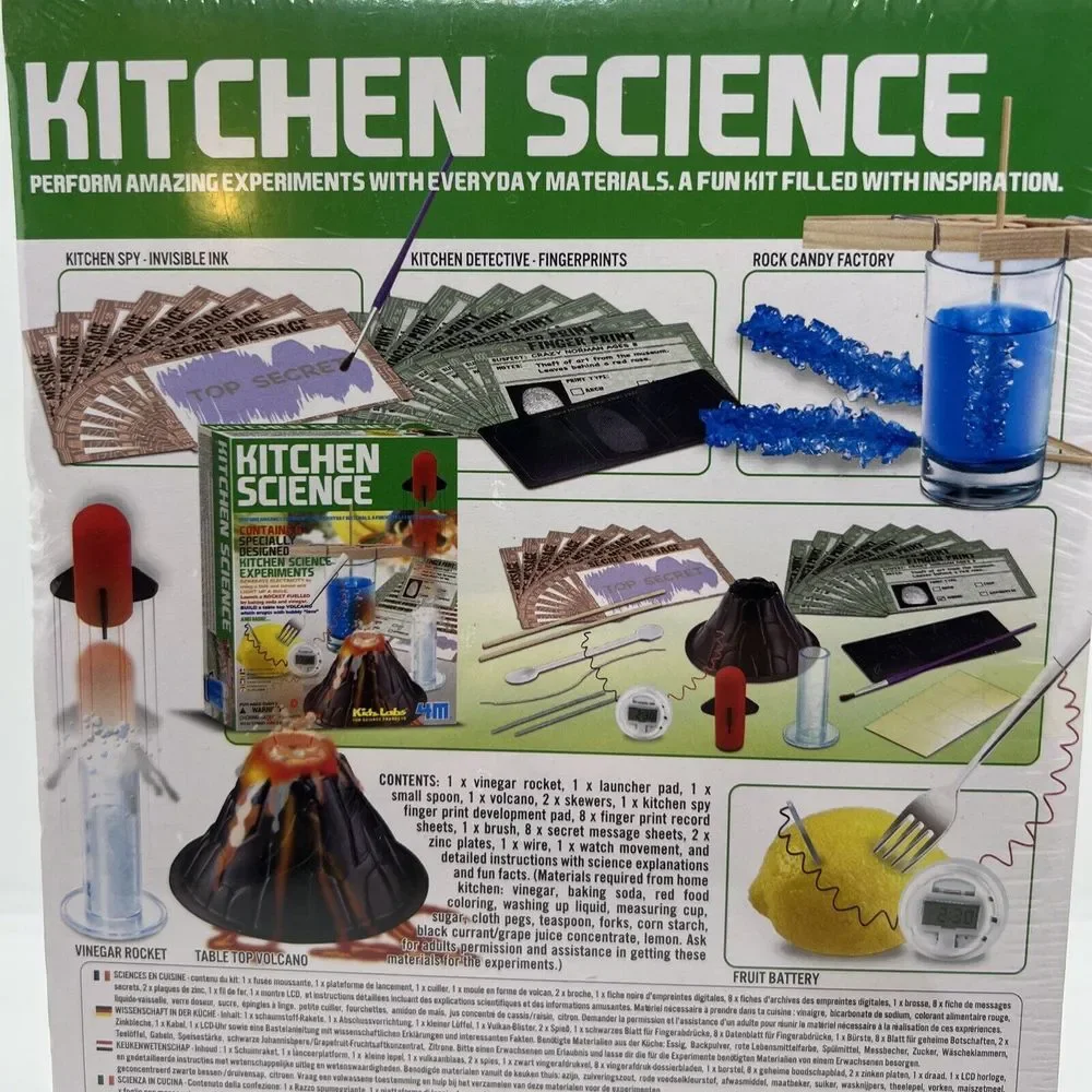 Kitchen Science‎ Kit Educational Toy Kidz Labs  6 Fun STEM Experiments